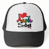 I Love My Aspie Son Mesh Hats