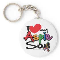 I Love My Aspie Son Keychains