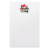 I Love My Aspie Son Customized Stationery