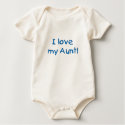 I Love My Aunt! (blue) Infant Creeper t-shirts by deviadesigns I Love My Aunt! (blue) Infant Creeper t-shirts
