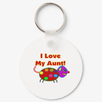 I Love My Aunt keychains