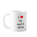 I Love My Aunt & Uncle mugs by familyfrenzy I Love My Aunt & Uncle mugs