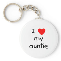 I Love My Auntie Keychain