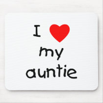 I Love My Auntie Mouse Mats