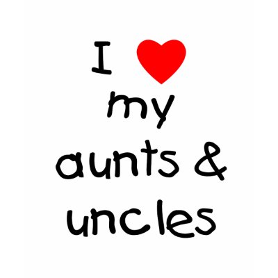 I Love My Aunts & Uncles Tee Shirt by familyfrenzy