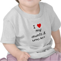 I Love My Aunts & Uncles t-shirts by familyfrenzy I Love My Aunts & Uncles t-shirts