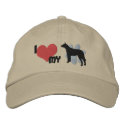 I Love my Australian Cattle Dog Embroidered Hat embroidered hats