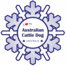 I Love My Australian Cattle Dog (He) Ornament photo sculptures by thatsalottadogs I Love My Australian Cattle Dog (He) Ornament photo sculptures