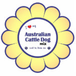 I Love My Australian Cattle Dog Mix (Male Dog) Photo Cut Outs