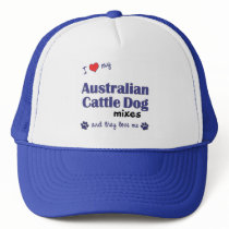 I Love My Australian Cattle Dog Mixes (Multi Dogs) hats