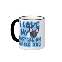 I Love My Australian Cattle Dog mugs