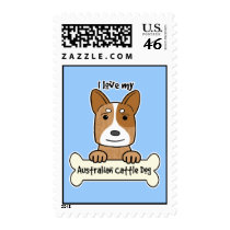 I Love My Australian Cattle Dog Postage