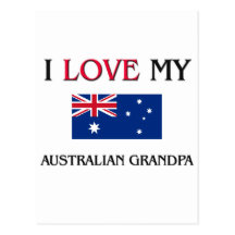 I Love My Australian Grandpa Postcard
