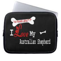I Love My Australian Shepherd Computer Sleeves