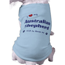 I Love My Australian Shepherd (Male Dog) Pet Clothing