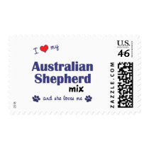 I Love My Australian Shepherd Mix (Female Dog) Postage