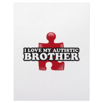 I love my Autistic Brother Letterhead Design