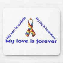 I love my autistic child - unique mousepad designs by myautisticson I love my autistic child - unique mousepad designs