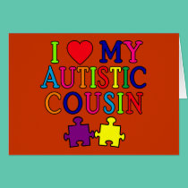 I Love My Autistic Cousin T-shirt cards