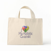 I Love My Autistic Godchild Canvas Bags