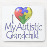 I Love My Autistic Grandchild Mouse Mats