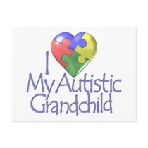I Love My Autistic Grandchild Postcard
