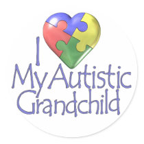 I Love My Autistic Grandchild Sticker