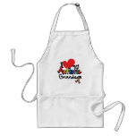 I Love My Autistic Grandson Aprons