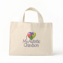 I Love My Autistic Grandson Canvas Bag