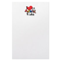 I Love My Autistic Kids Customized Stationery