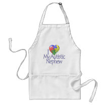I Love My Autistic Nephew Apron