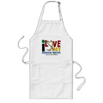 I Love My Autistic Nieces 2 AUTISM AWARENESS aprons by awarenessgifts I Love My Autistic Nieces 2 AUTISM AWARENESS aprons