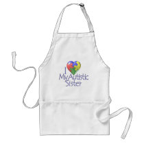 I Love My Autistic Sister Apron