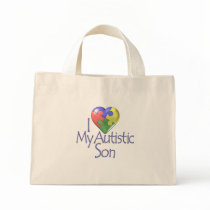 i Love My Autistic Son Tote Bags