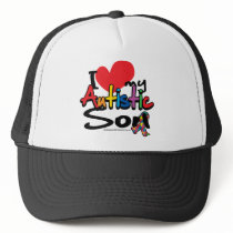 I Love My Autistic Son Mesh Hat