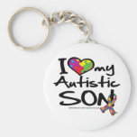I Love My Autistic Son Key Chains
