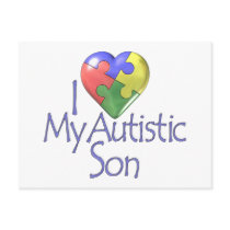 i Love My Autistic Son Postcards