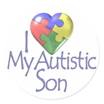i Love My Autistic Son Stickers