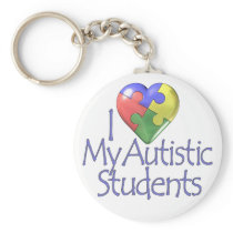 I Love My Autistic Students Key Chains