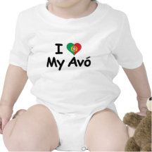 I Love My Avo (Grandmother) Baby Bodysuit