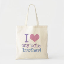 I Love My Baby Brother Canvas Bag