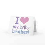 I Love My Baby Brother cards