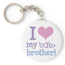 I Love My Baby Brother Key Chain