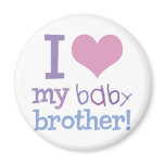 I Love My Baby Brother magnets