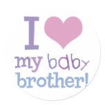 I Love My Baby Brother stickers