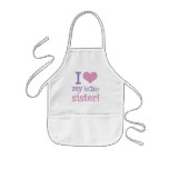 I Love My Baby Sister Kids T-Shirts & Gifts aprons