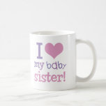 I Love My Baby Sister Kids T-Shirts & Gifts mugs
