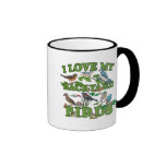 I Love My Backyard Birds Ringer Mug