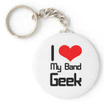 I love my band geek keychain