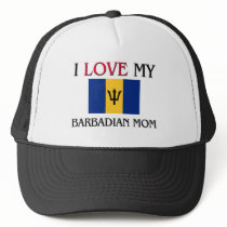 I Love My Barbadian Mom Mesh Hats